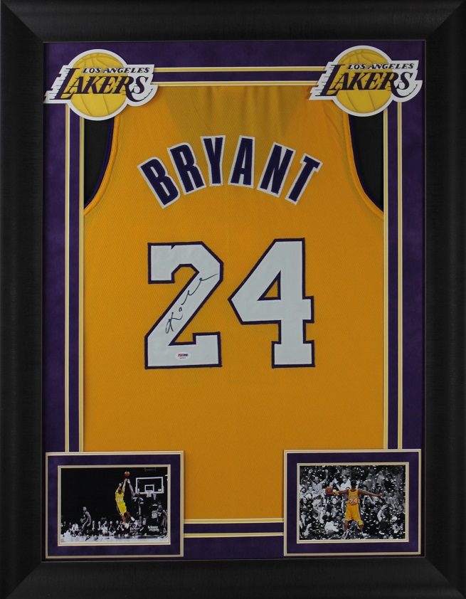 Charity Benefits Unlimited Kobe Bryant signed jersey framed - Charity ...