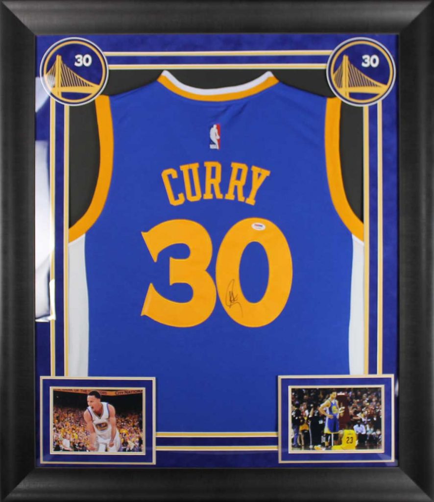 Charity Benefits Unlimited Stephen Curry jersey framed - Charity ...