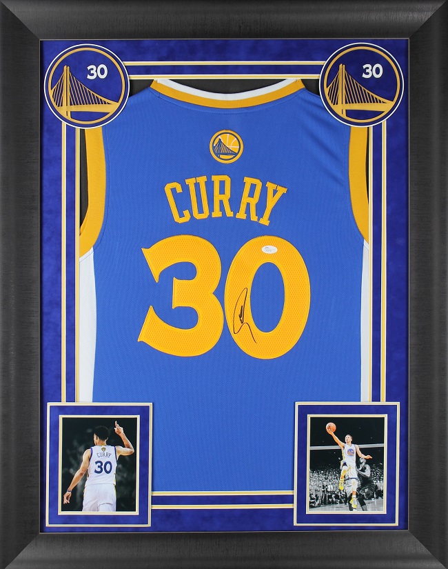 Charity Benefits Unlimited Stephen Curry jersey framed - Charity ...